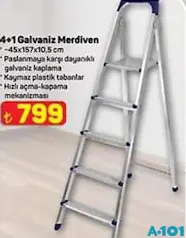 4+1 GALVANİZ MERDİVEN fiyat ve kampanya bilgisi